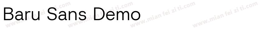 Baru Sans Demo字体转换